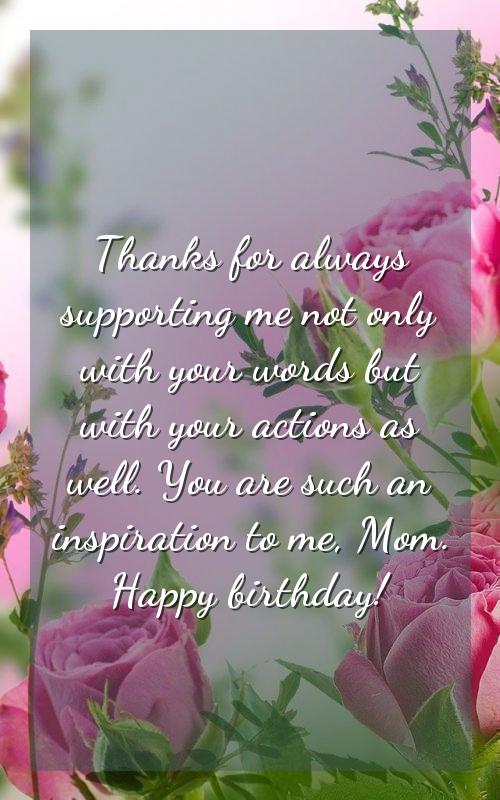 Happy Birthday the sweetest mother in the world
